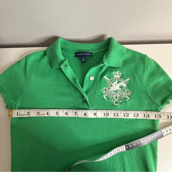 Ralph Lauren Hunter Jumper Equestrian Tennis Knit Polo Dress Green - Picture 9 of 10